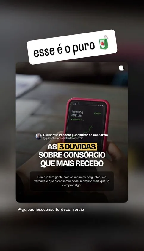 Print original do depoimento 11 de um assinante do Puro Suco da IA