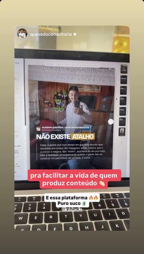 Print original do depoimento 15 de um assinante do Puro Suco da IA