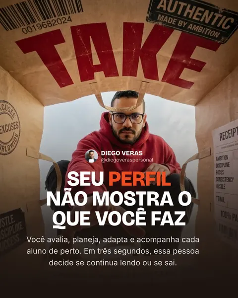 Capa (personal trainer): Seu perfil não mostra o que você faz