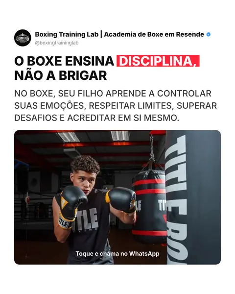Capa (academia de boxe): O boxe ensina disciplina, não a brigar