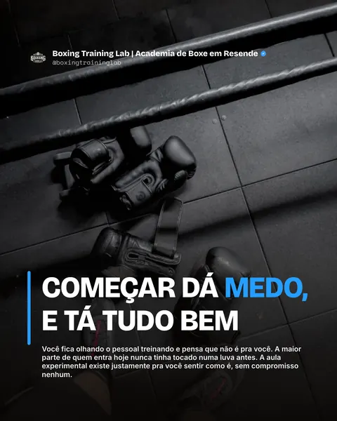Academia de boxe, slide 2 de 6
