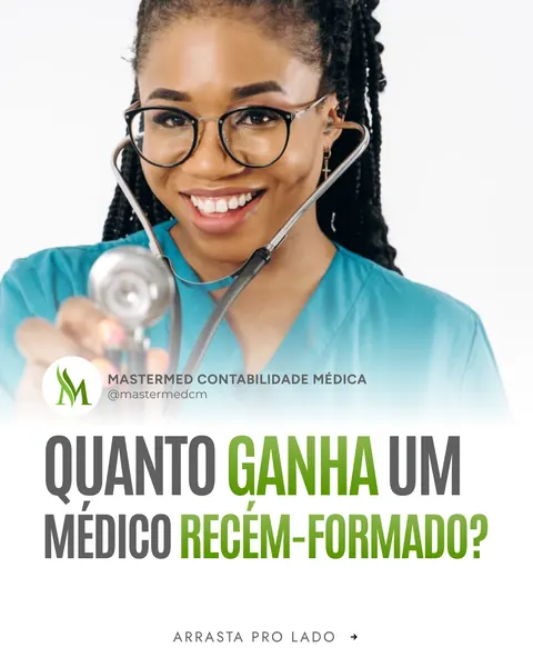 Contabilidade médica, slide 1 de 3: Quanto ganha um médico recém-formado?