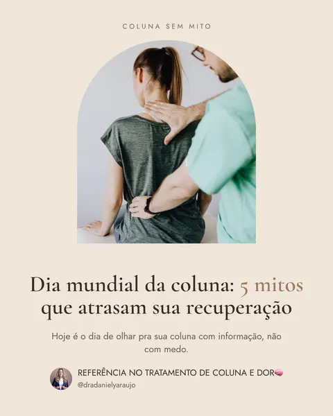 Fisioterapia, slide 1 de 7: Dia mundial da coluna: 5 mitos que atrasam sua recuperação